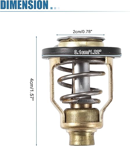 Miniatura 6 de X AUTOHAUX Kit de termostato marino 60C 140F con sello para Suzuki fueraborda DF80-DF300 para Yamaha Fueraborda F75-F150 HP Termostato Comp Water 60
