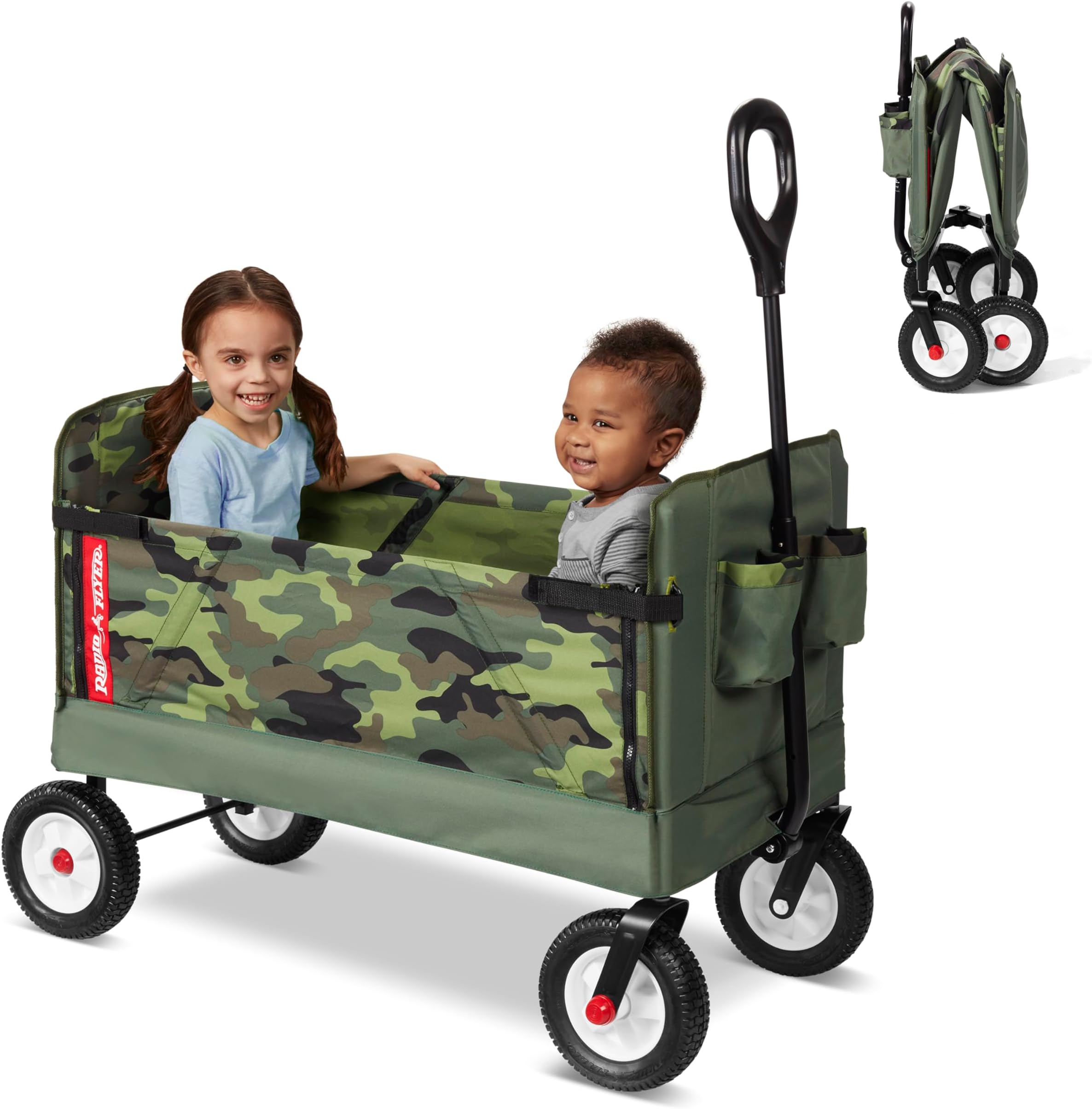 3-in-1 Off-Road EZ Fold Camo Wagon, Green