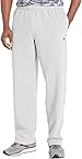 Champion Men's Powerblend Fleece Open Bttm Pant, Oxford Grey, X-Large