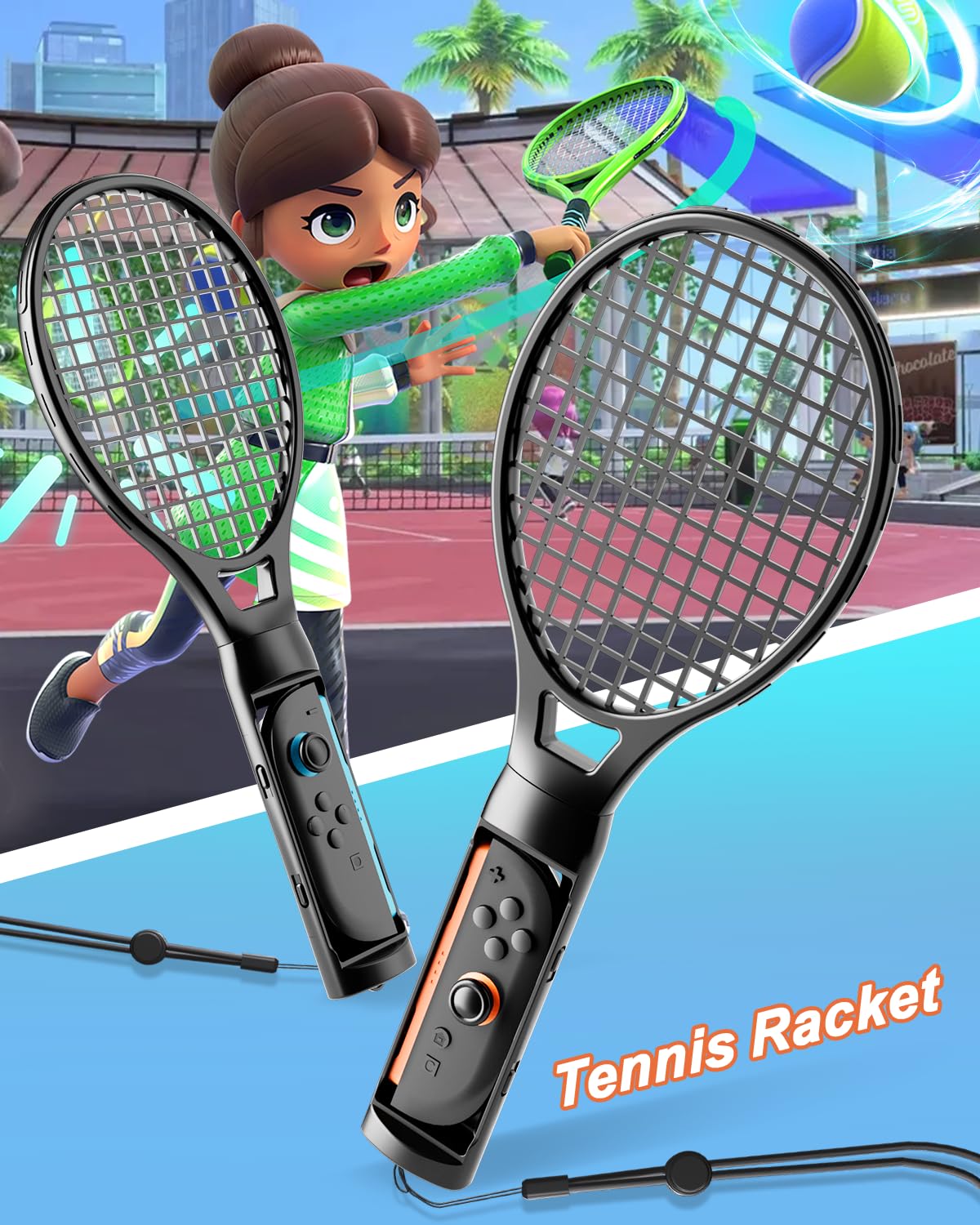 2025 Nintendo Switch 2 Sports Accessories 12 in 1 Bundle Designed for Switch Sports, Mario Golf Super Rush, Mario Tennis Ace, Just Dance, Ring Fit Adventure - Family Party Game Kit, Kids Gift Idea, Joy-Con 2 Compatible (Only for Switch 2) - Image 5