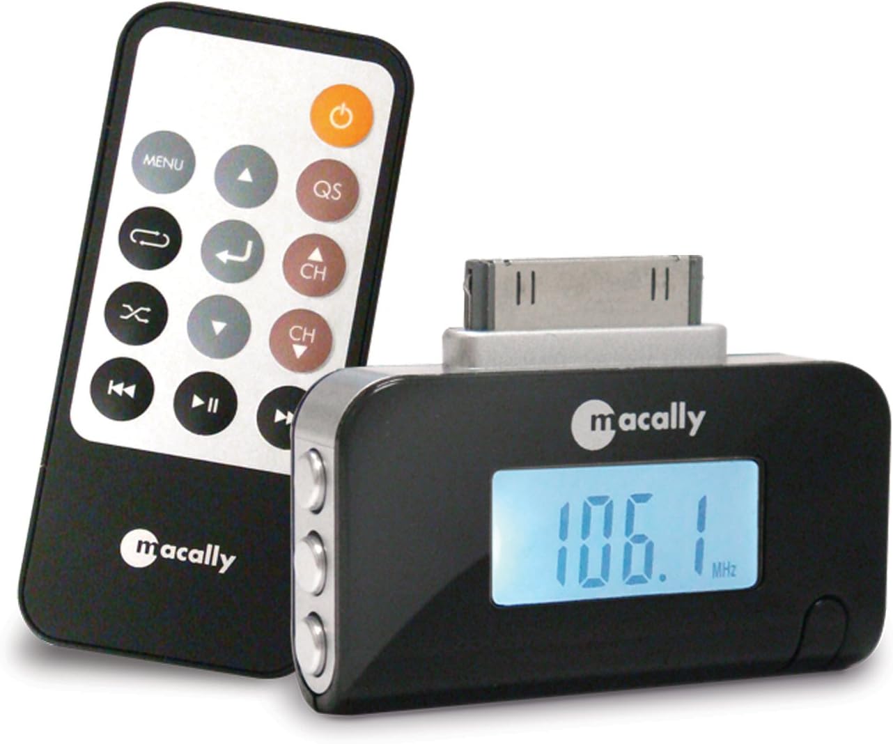 MacallyFull-Channel RDS FM Transmitter (Black)