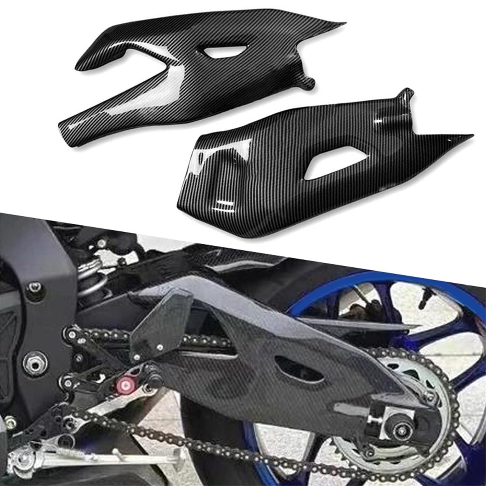 Protección del Cuerpo para Yamaha YZF-R1 2015-2024 2016 2017 Accesorios Motocicleta Cubierta De Basculante Cubierta Protectora De Basculante Protector De Carenado Cubierta De Carenado