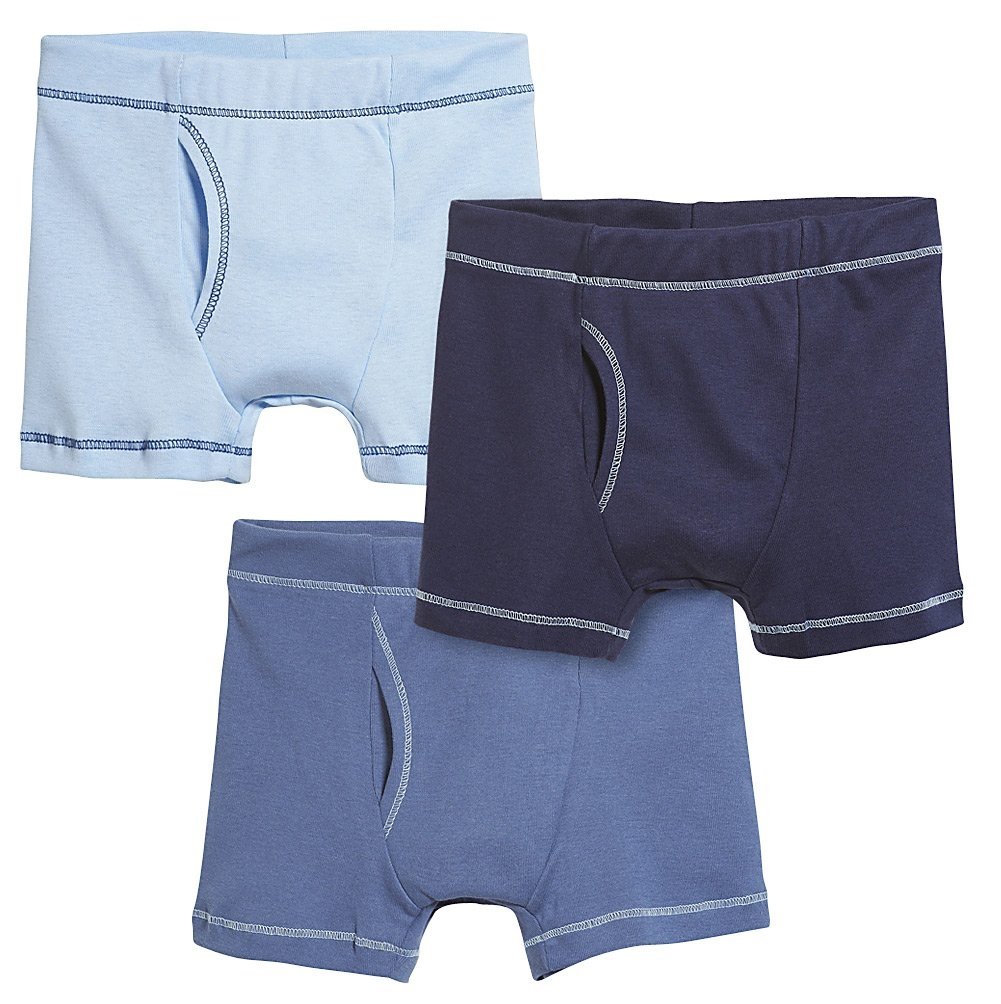 City Threads Boys Boxer Briefs 3-Pack Made in USA Sensory Friendly Underwear for Sensitive Skin Cotton Poly Blend