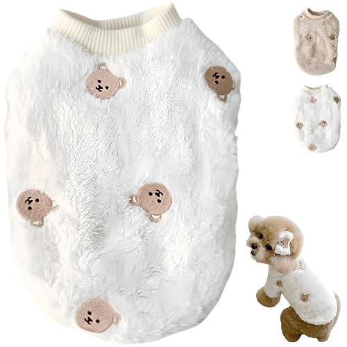 Linda ropa para mascotas con patrón de oso de dibujos animados para perros, para todas las estaciones
