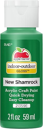 Apple Barrel - Pintura acrílica con acabado brillante, 2 onzas, color verde (New Shamrock)