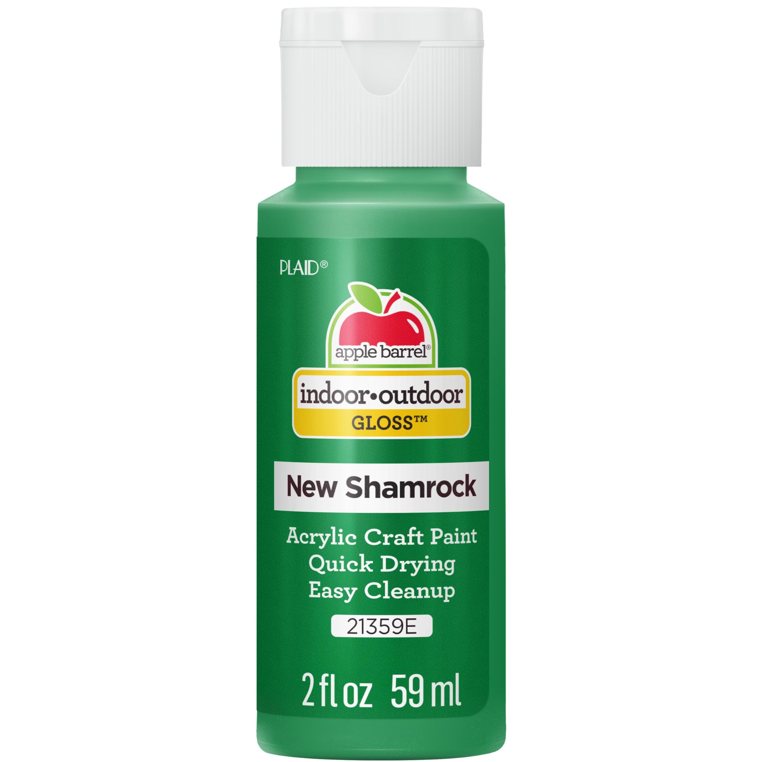 Apple Barrel Gloss Finish Acrylic Paint, 2 oz., New Shamrock