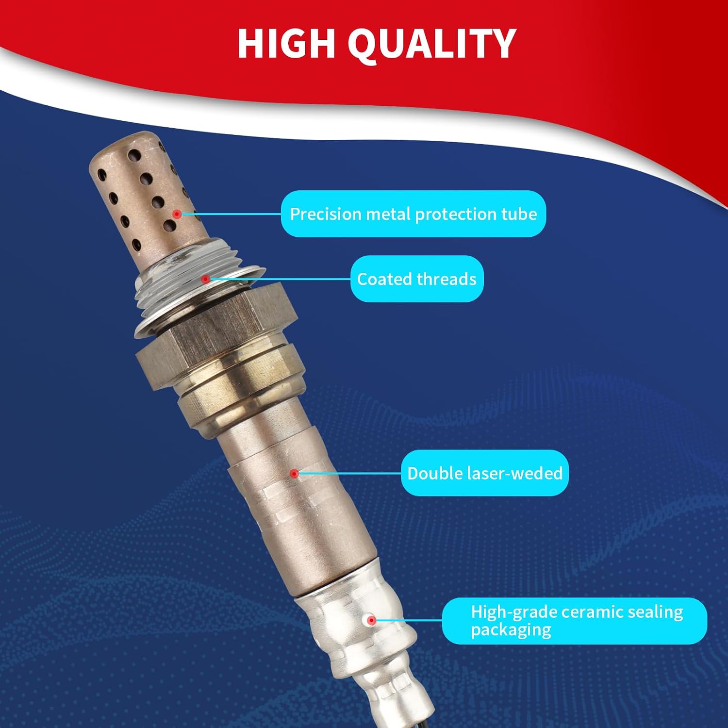 234-4261 Oxygen O2 Sensor Downstream Heated Air Fuel Ratio Compatible with Toyota Camry 4Runner RAV4 Solara Tacoma Lexus ES300 ES330 GX470 Replace 24594 89465-60250 8946506060