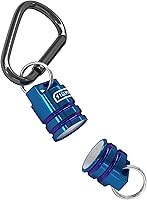 Vista 1 de Llavero Conector Magnético Titanio Acero Latón EDC Mag Cuentas Clave Segura Cierre Rápido Mosquetón Llaves Desmontable Fácil Acceso