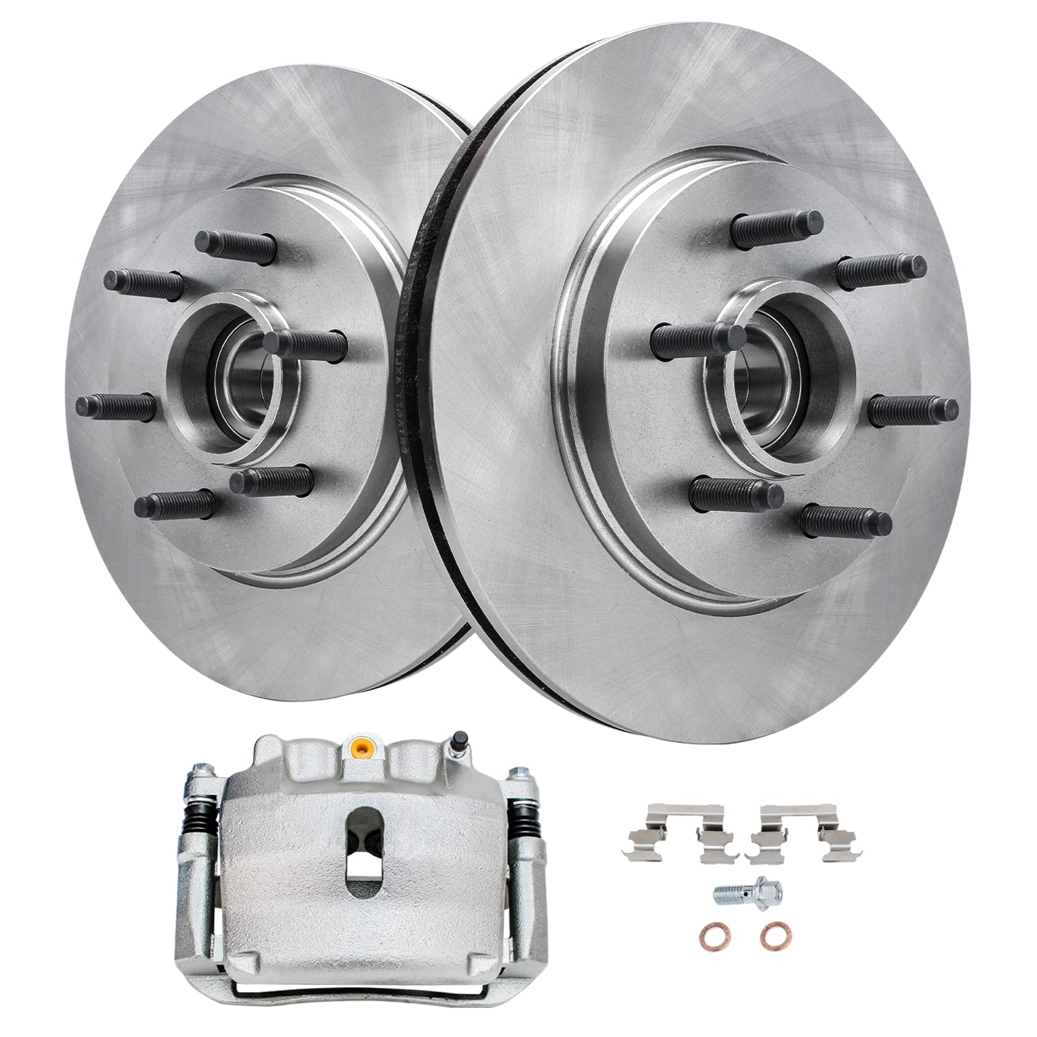 Detroit Axle - 2WD 6 Lug Front Disc Brake Rotors Passenger Side Brake