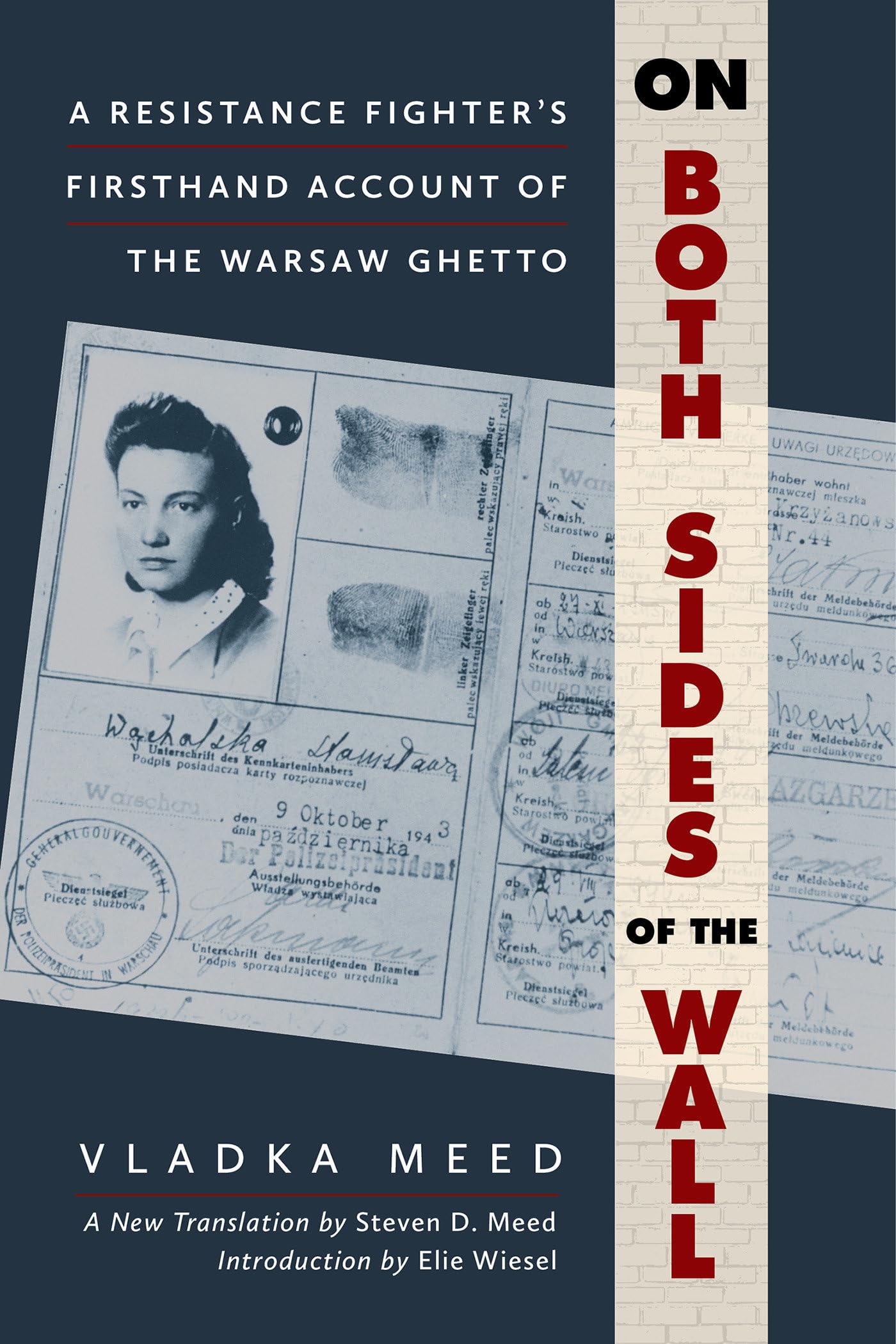 On Both Sides of the Wall by Vladka Meed HARDBACK 9780806544106