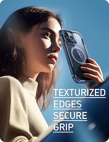 Miniatura 8 de i-Blason Ares Mag - Funda para iPhone 15 Pro, compatible con MagSafe, funda transparente de doble capa con protector de pantalla integrado (azul