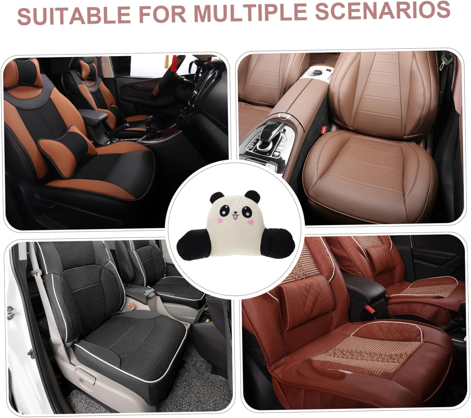 GANAZONO Comfortable Car Seat Pillow for Driver Neck Pillow and Lumbar Support for Office Car