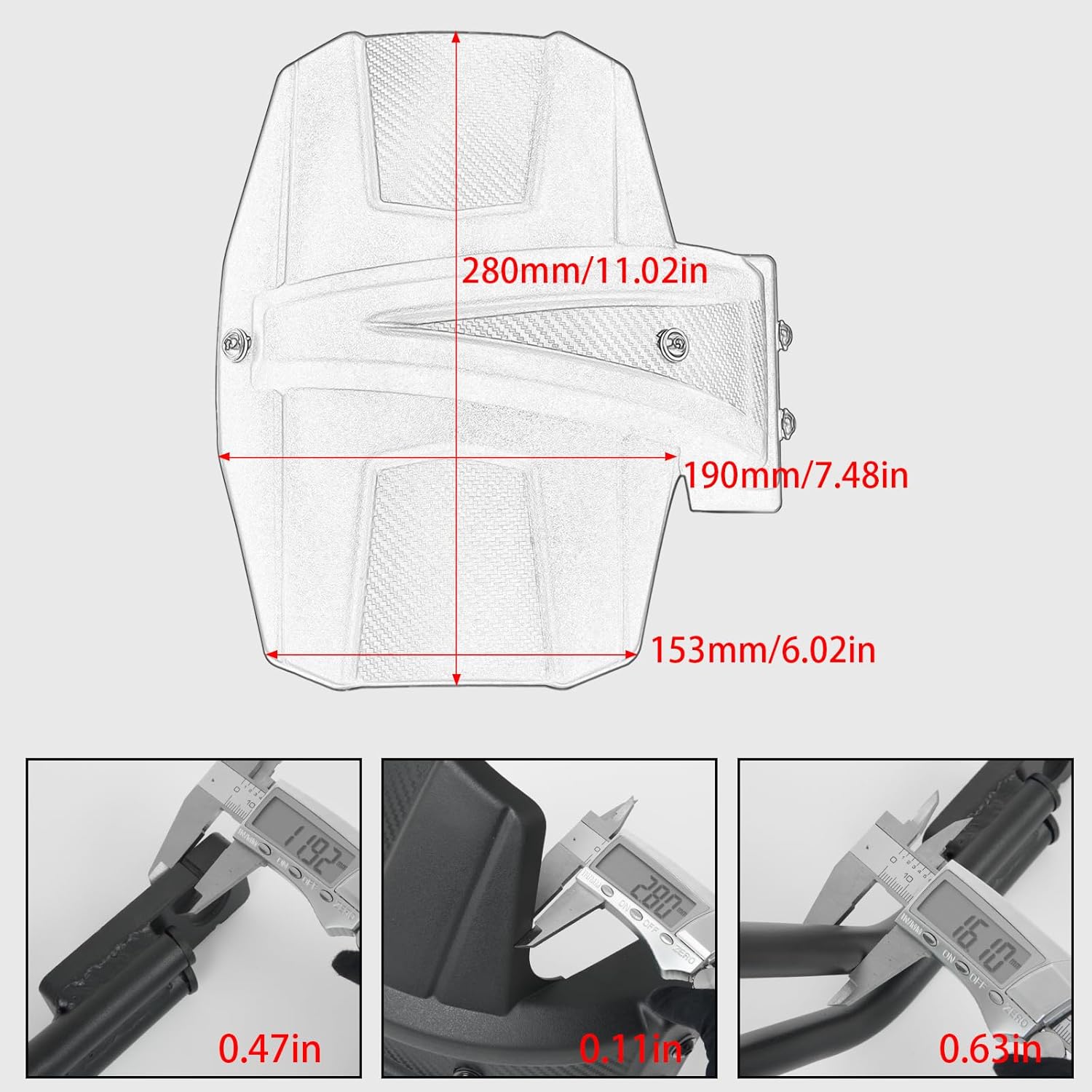 Motorcycle Rear Wheel Fender Cover Splash Guard fit for HO&N&DA X-ADV 750 XADV 750 2017-2025 Forza750 Forza 750 Accessories 2021-2025 Mudguard