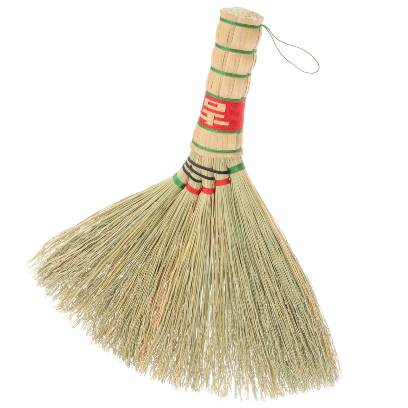 Healeved Desk Cleaning Broom Pet Waste Broom Miniature Dustpan and Brush Natural Straw Broom Hand Handle Broom Hand Whisk Broom Dusting Brush Compact Dustpan and Brush Sorghum Grass