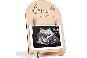 Cute Wooden Ultrasound Picture Frame - Unique Baby Boy Decor