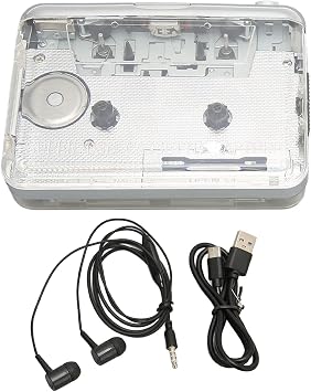 Portable Cassette Player, Compact Personal Walkman Cassette Tape Player Recorder with Auto Reverse Function with 3.5mm Headphone Jack Stereo Clear Sound FM Function Auto Reverse