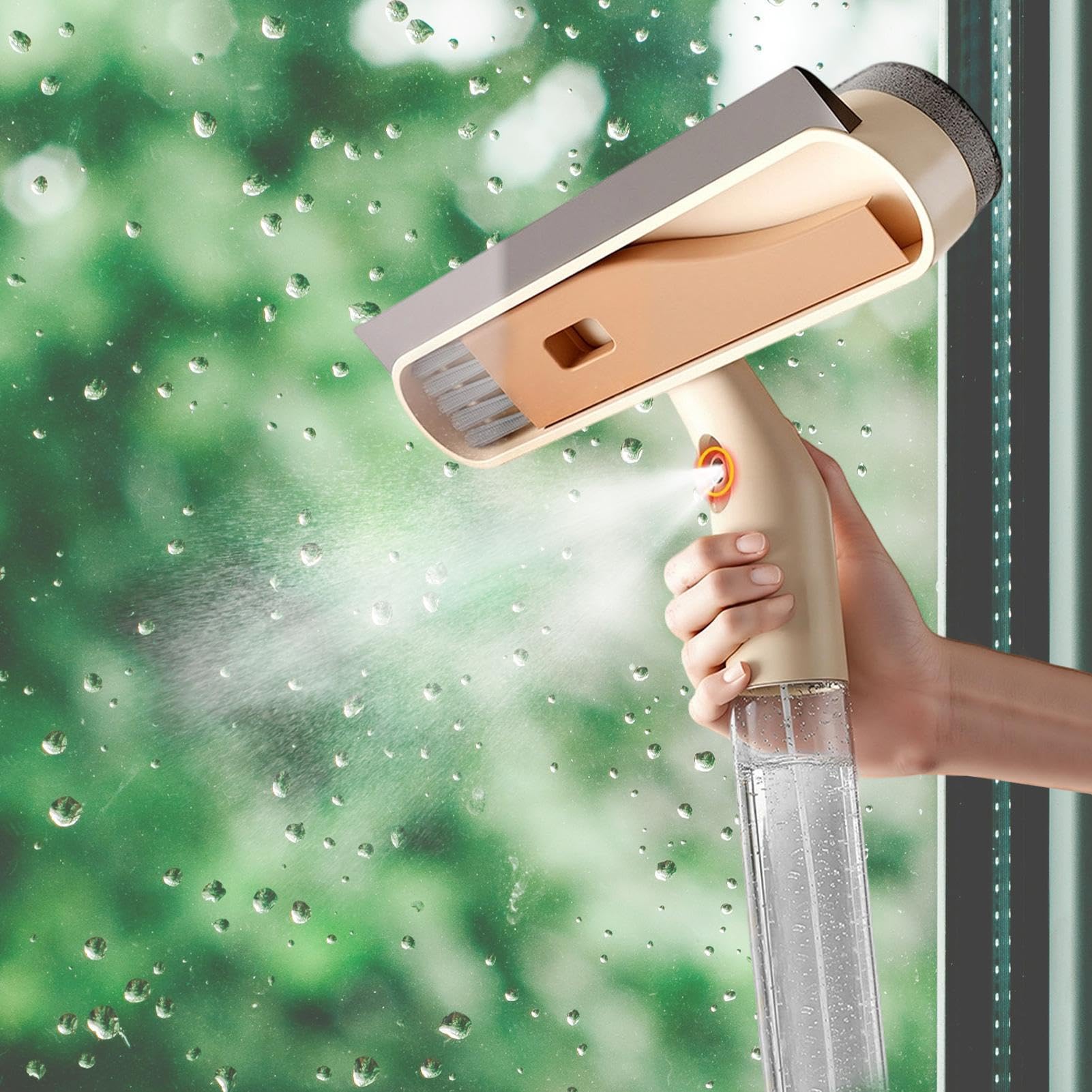 Limpiacristales de mampara de ducha Cepillo extensible quitapolvo | Rasqueta limpia cristales Para en baño, ducha, puertas de vidrio, parabrisas, hogar, dormitorio y coche