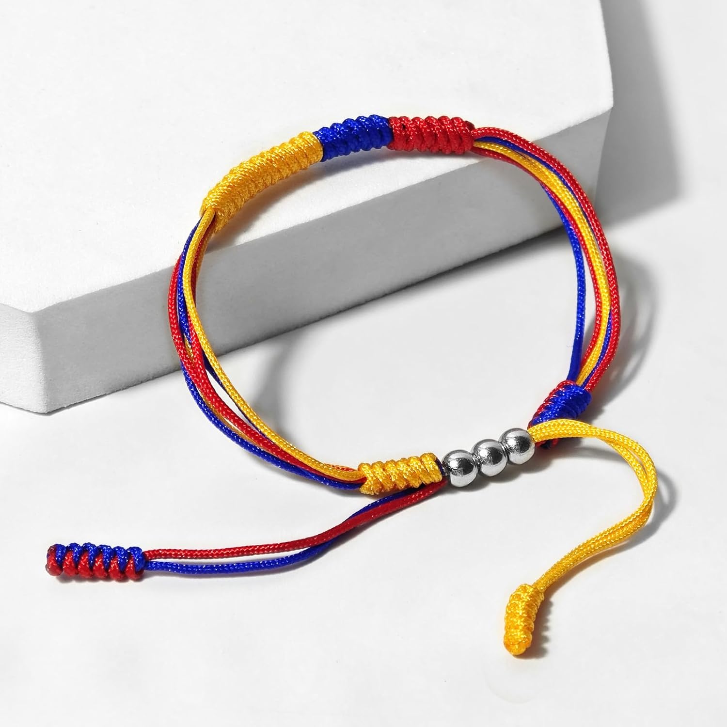 FLag Bracelet Patriotic Country Code Flag Pride Bracelet Tibetan Wrist Wrap Bracelet for Women, Men, String Thread - Image 4