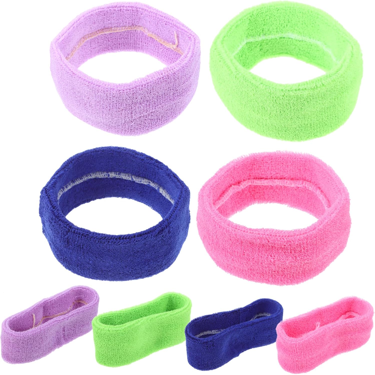 Sosoport Sports Sweat Headbands for Men Women Multi Function Absorbent Hair Bands Lightweight Elastic for Yoga