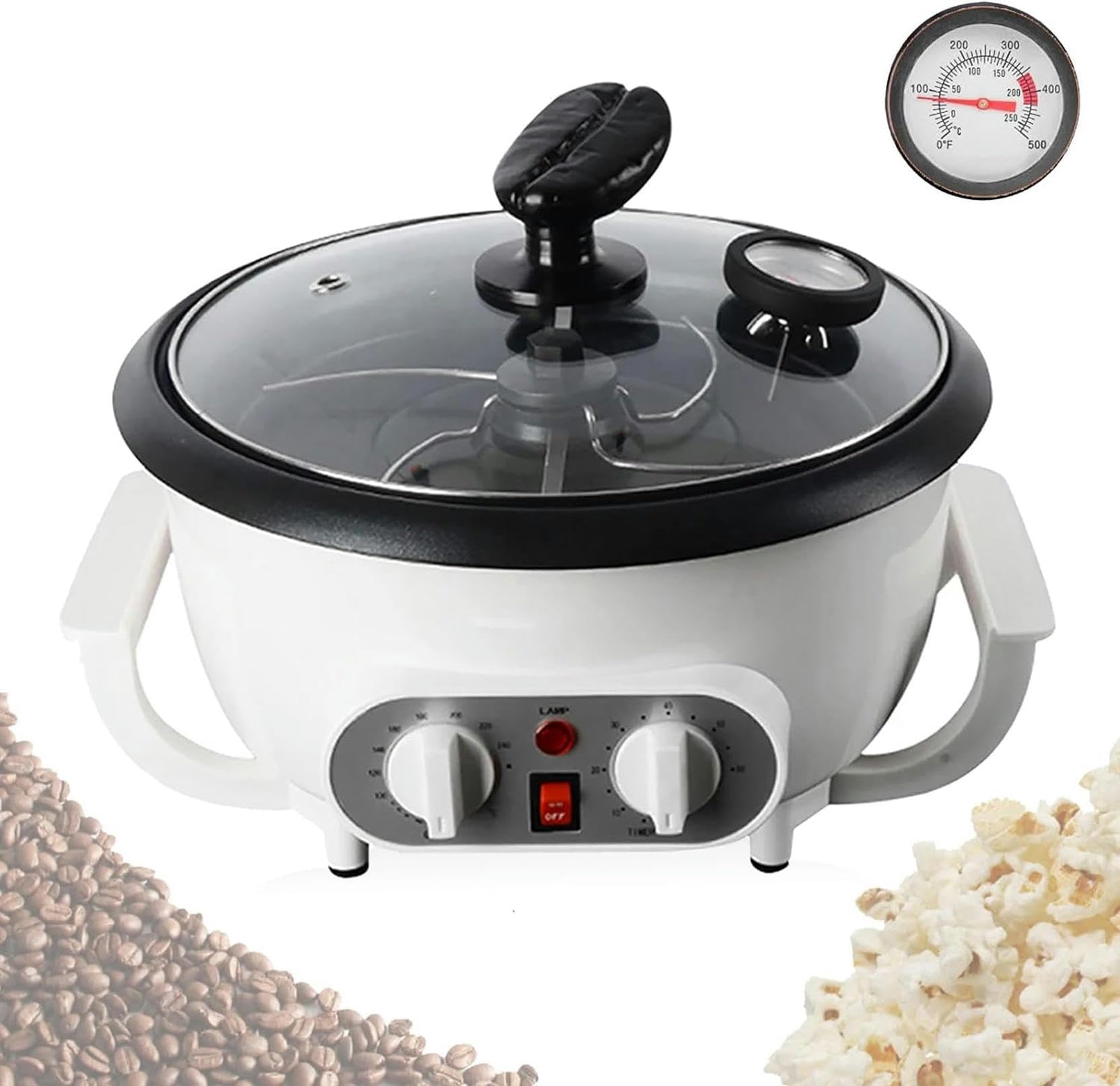GYKOZY Coffee Roaster Machine, 500g Home Coffee Bean Baking Machine, Automatic Small Hot Air Coffee Roaster, Nut Peanut Cashew Chestnut Roasting