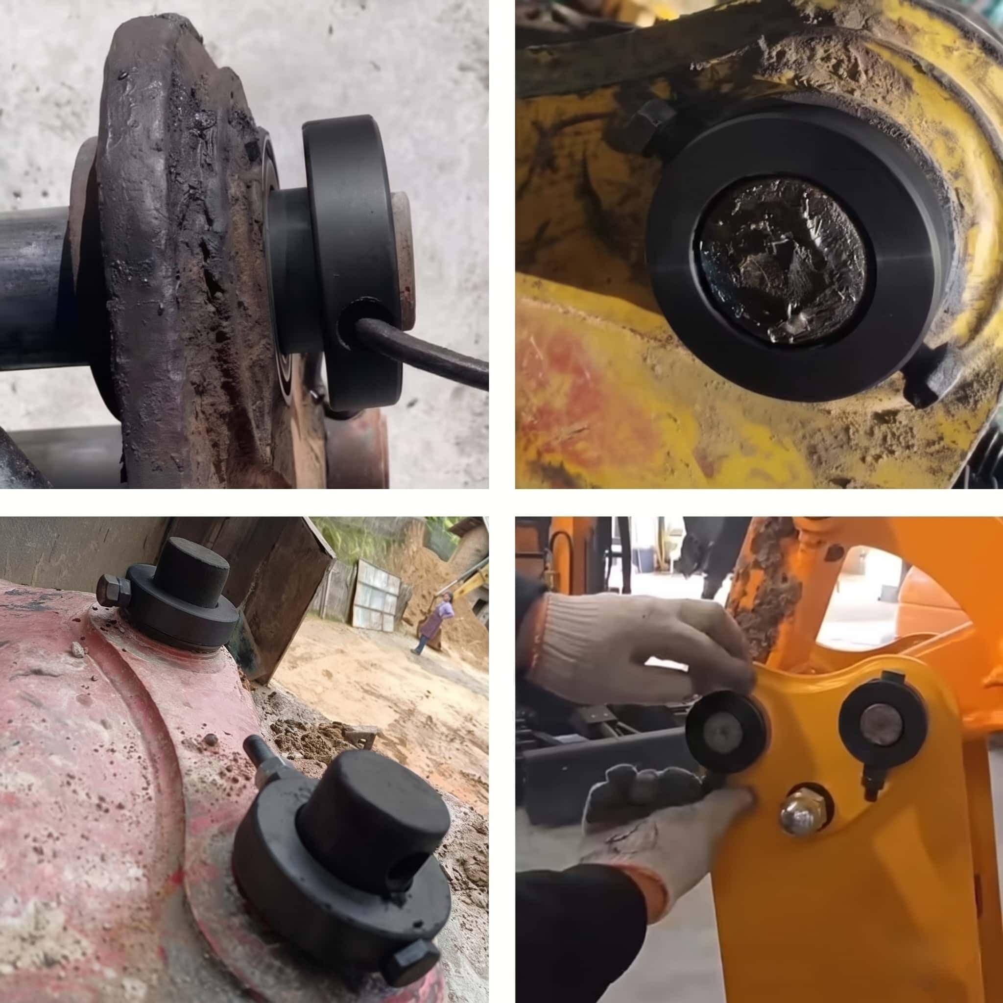 17-teiliges Minibagger Löffel-Bolzen & Buchsen Reparatursatz,schweißfrei | Passend für 25 mm Bolzen,230 mm Länge,geeignet für Yanmar,Kubota Motoren,kompatibel mit Takeuchi,Bobcat,JCB Kubota Baggern