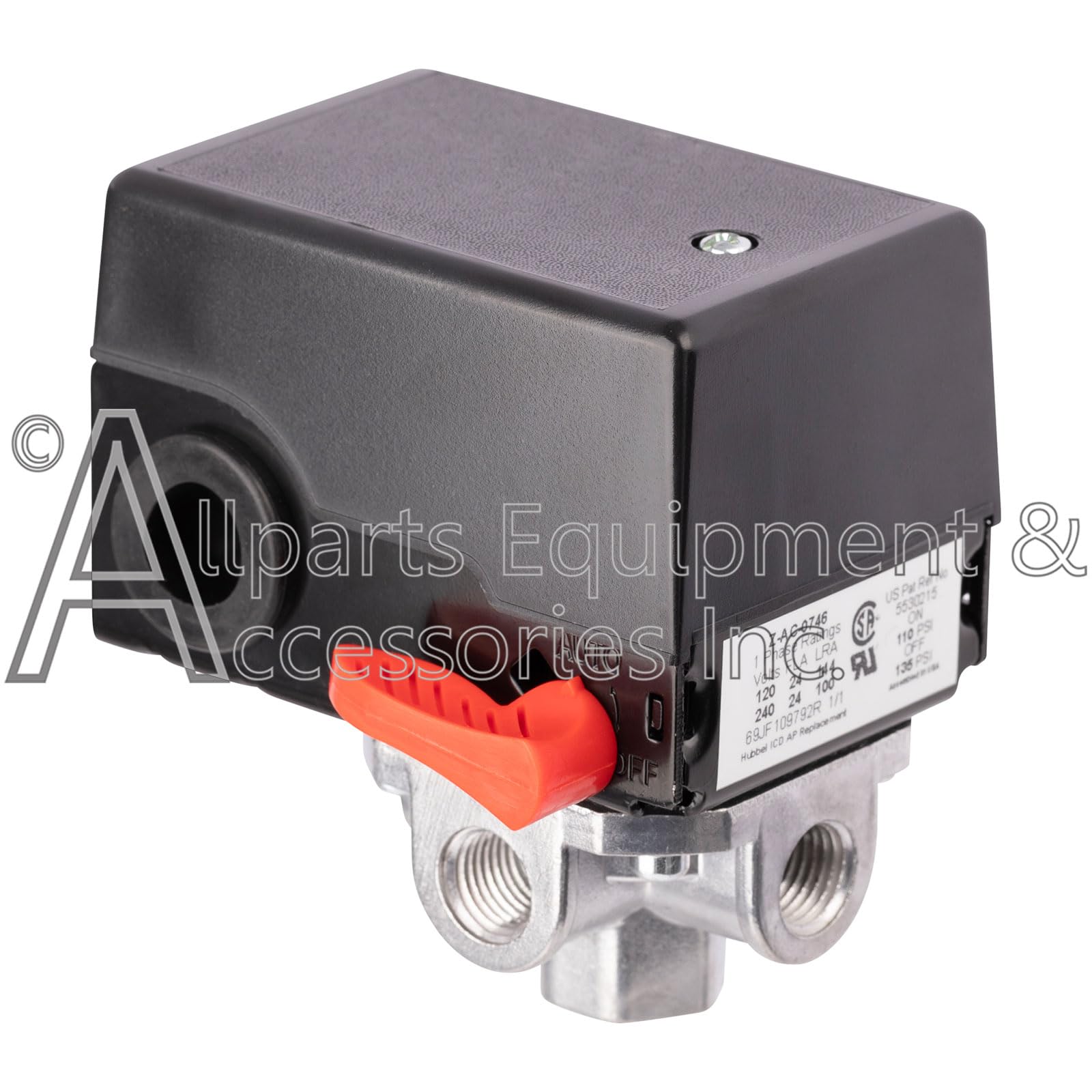 Amazon.com: Z-AC-0746 Pressure Switch 4-Port 110-135 PSI 2-Pole
