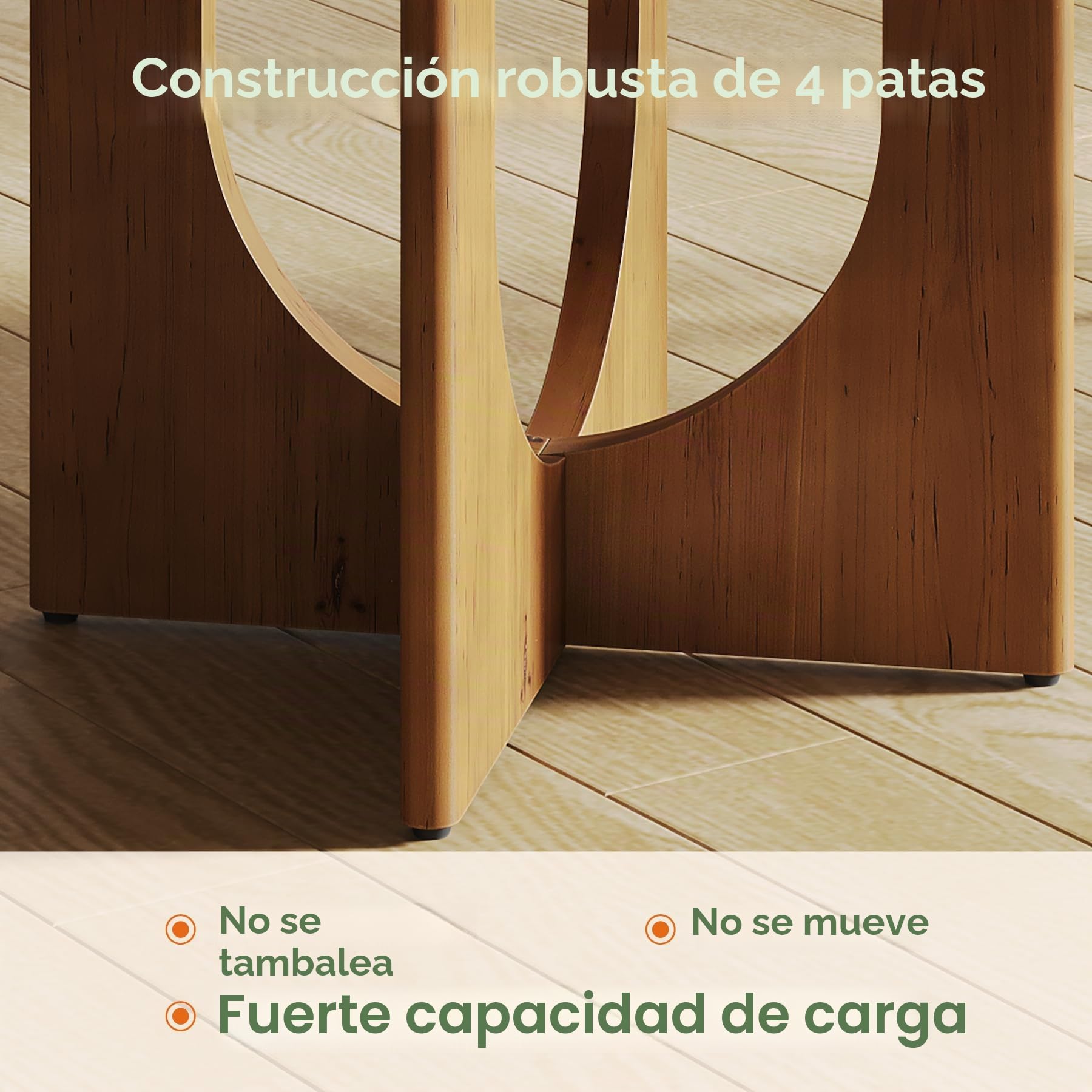 Mesa de Comedor para 2-4 Personas, Mesa de Cocina de 80 cm Industrial de Madera Maciza para Sala de Estar, Balcón o Comedor, Marrón Rústico