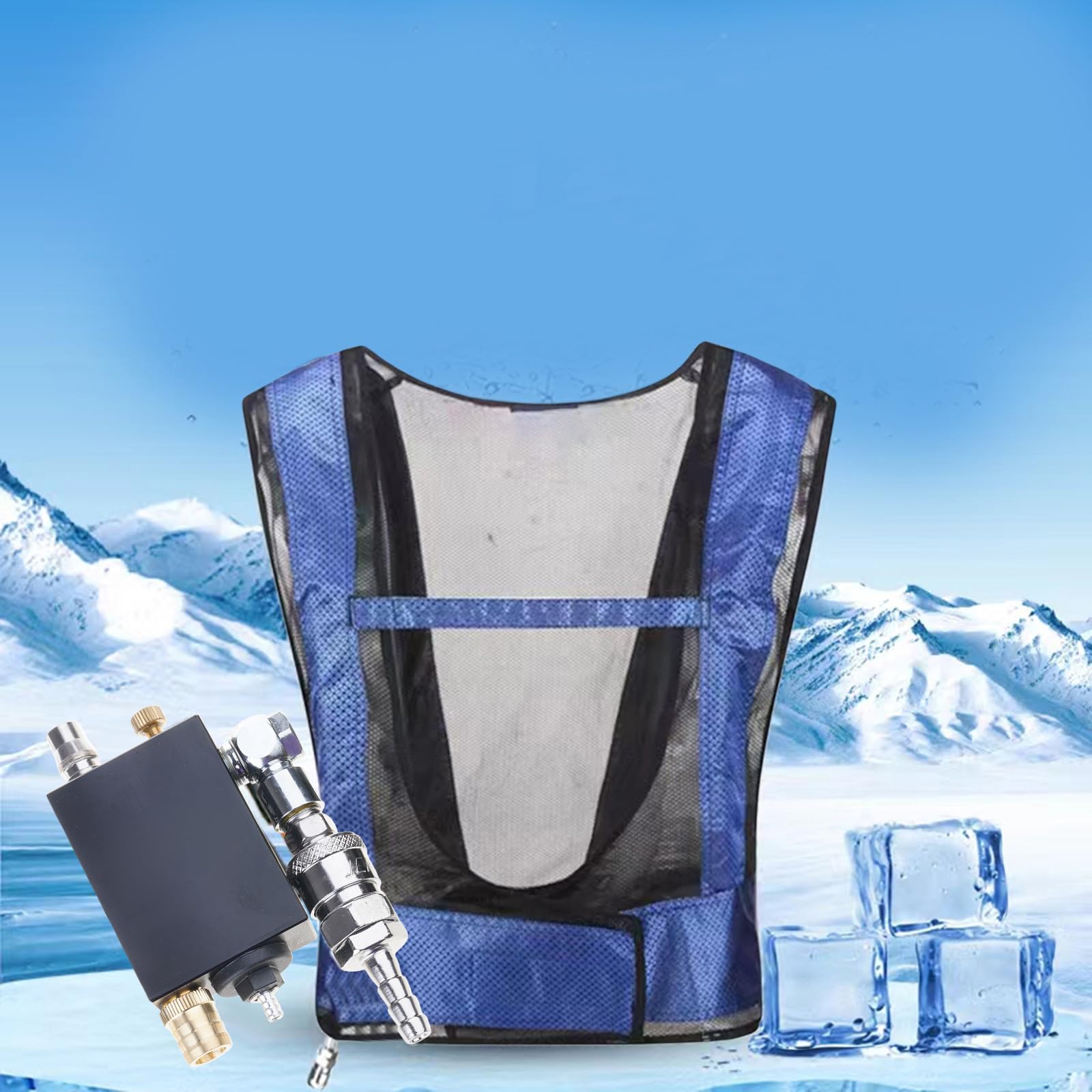 Gilet Gilet Refroidi À L'air Comprimé Pour Les Travailleurs L'usine Équipement Soulagement Contrainte Thermique Contrôle Température À Usage Industriel