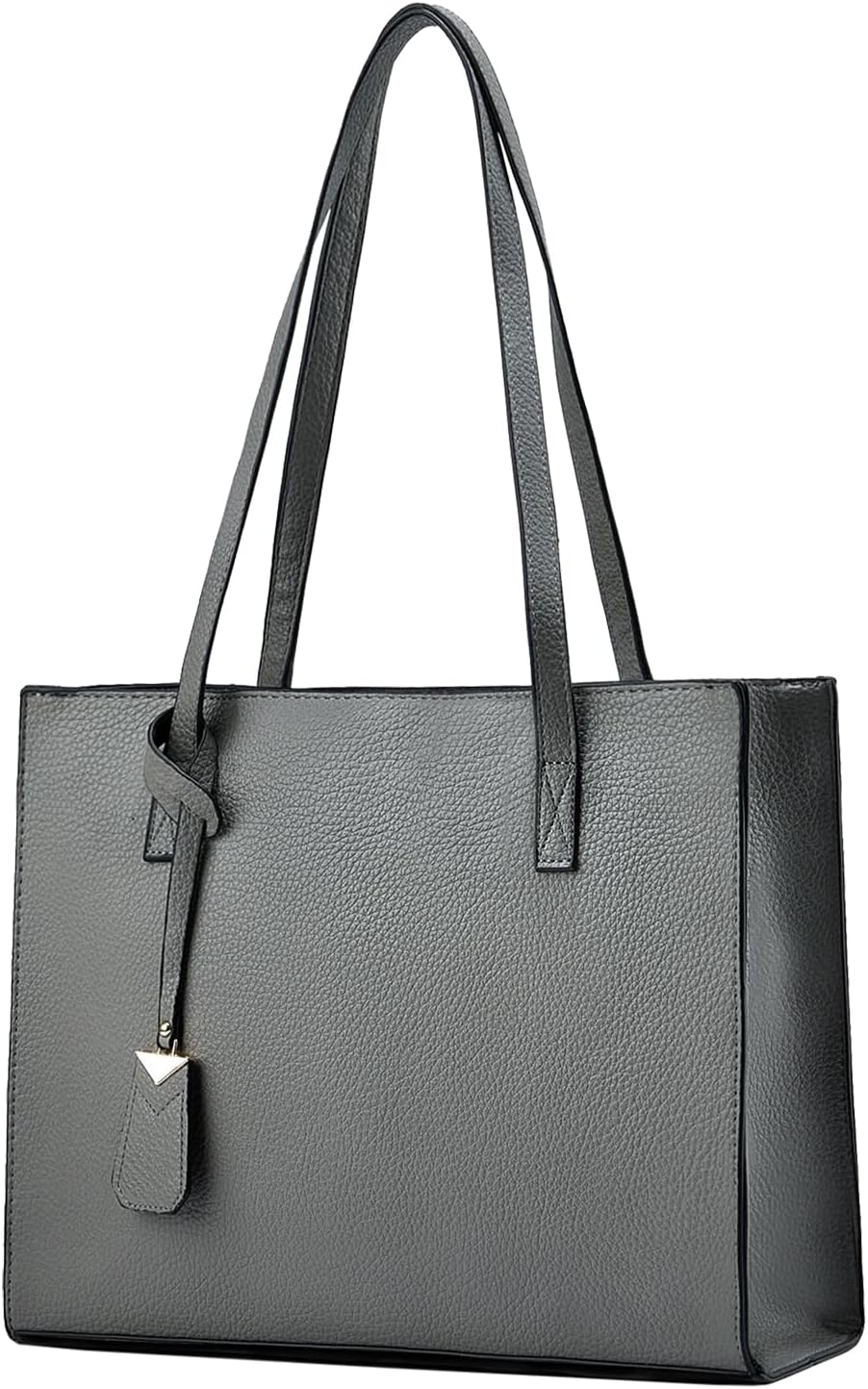 Cckuu Ladies Tote Bags Simple PU Leather Top Handle Women Shoulder Handbags Work School Shopping Bags