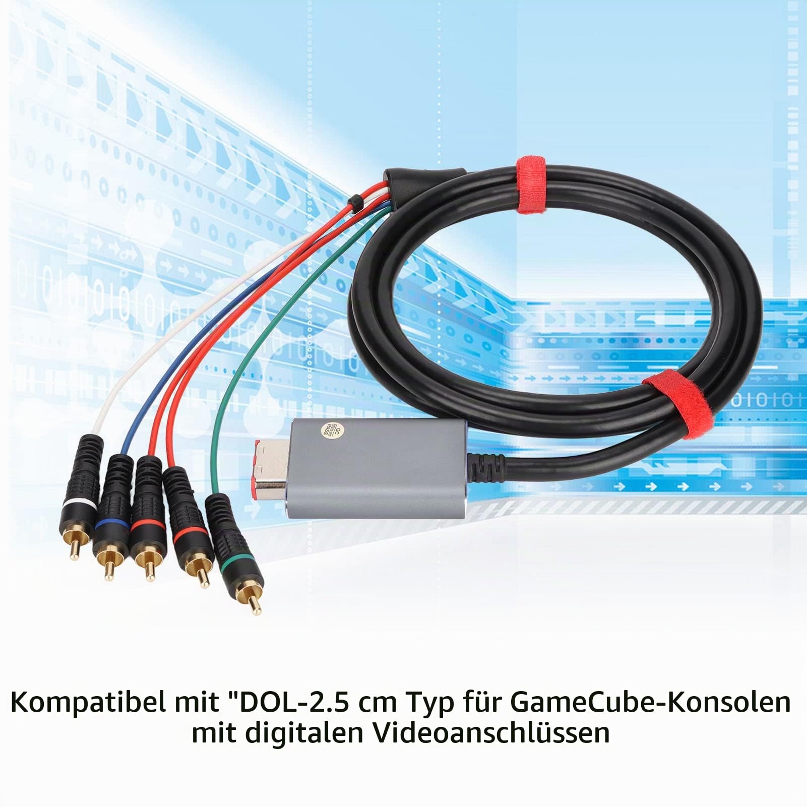 VBESTLIFE Component-Kabel für, Doppelt Geschirmter Digitaler AV-Ausgang Component 5RCA YPbPr-Kabel für, 1,8 M 5,9 Ft