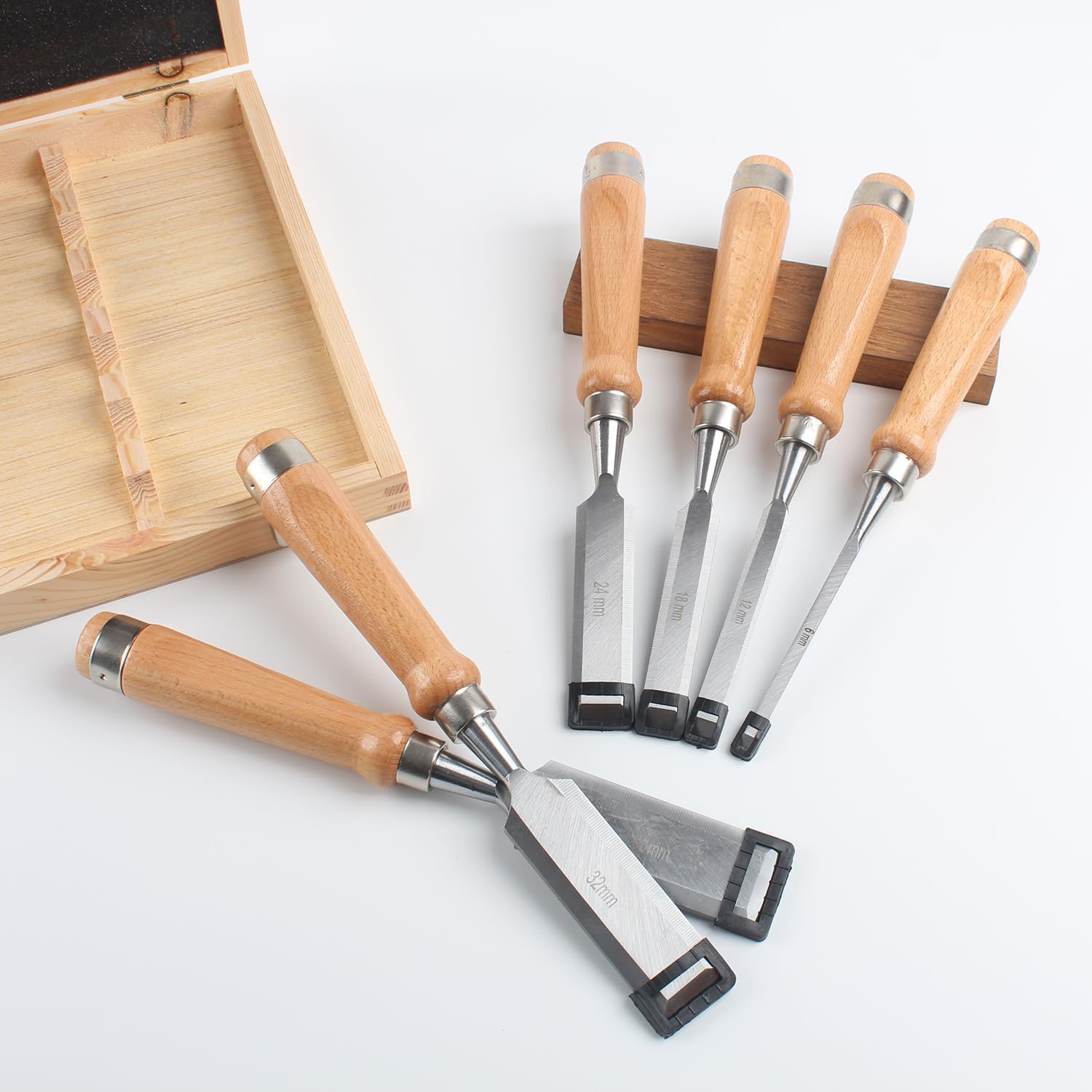 Juego de Cinceles para Madera,8 piezas Cinceles para Principiantes y Profesionales de La Madera