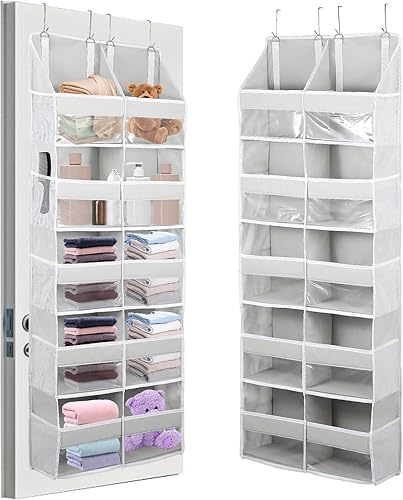 Miniatura 1 de Ridering Organizador para colocar sobre la puerta de 5 niveles, extra grande detrás de la puerta, almacenamiento de 10 compartimentos para juguetes,