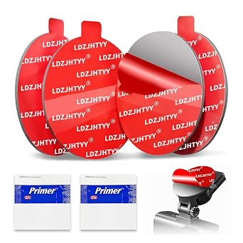 Round Double-Sided Adhesive Pads, Dash Cam Sticky Pads, Dashboard Sticker Pads for Car Phone Holder Mount with Adhesion Promoter 2.2inch