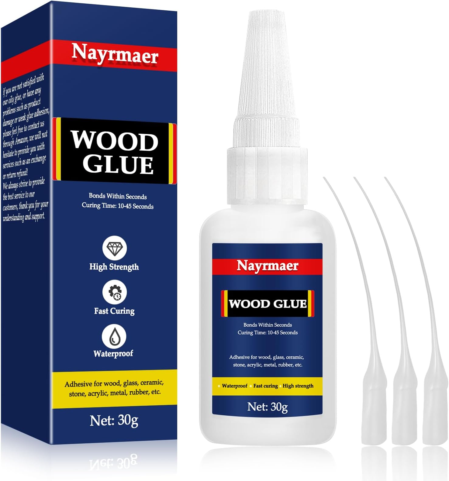 WGN Super Glue for Wood - Fast Drying, CA Glue for Wood Working, Furniture, Balsa and Crafts (30g)