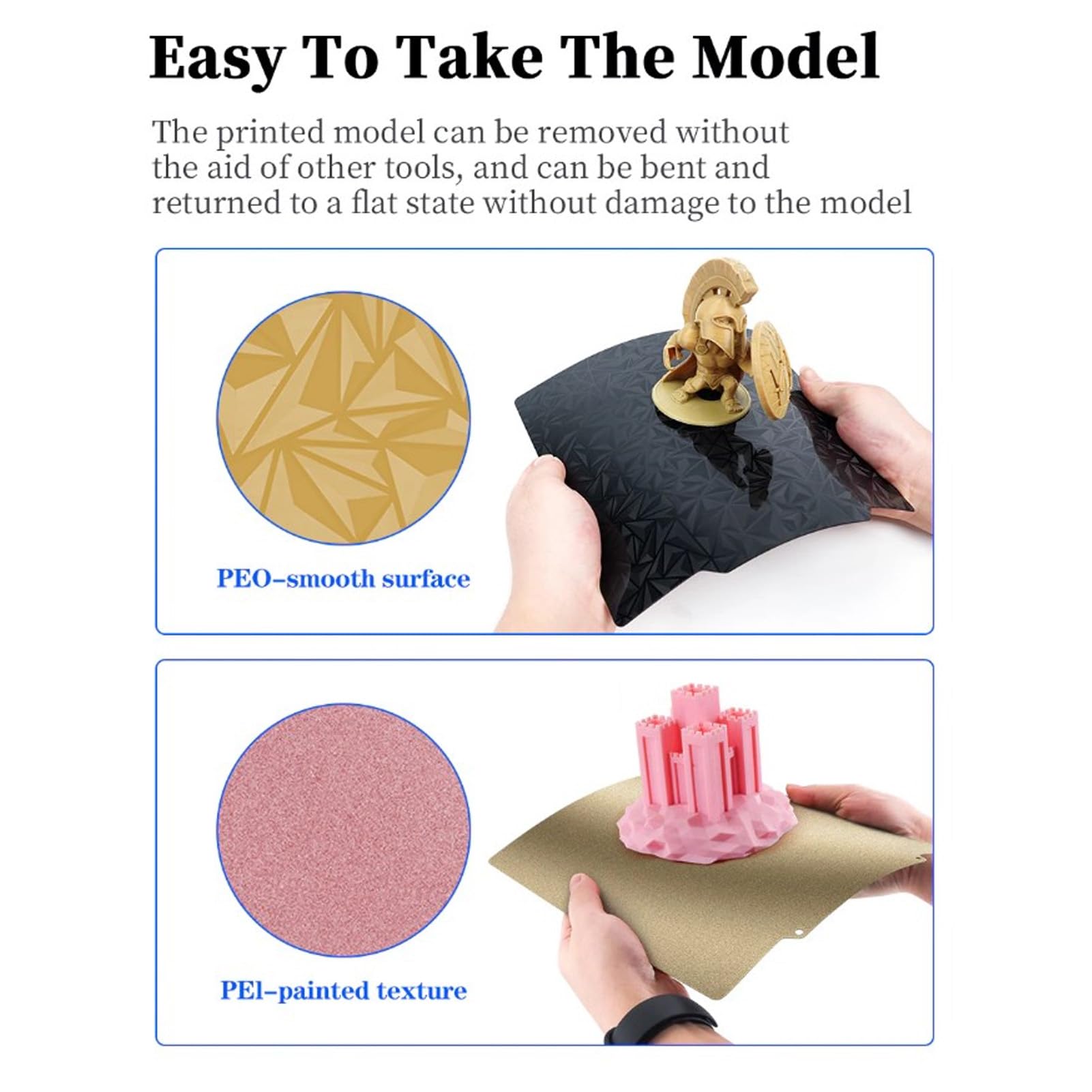 Advanc3D Flexible Druckplatte mit PEO und PEI Schicht für 235x235mm 3