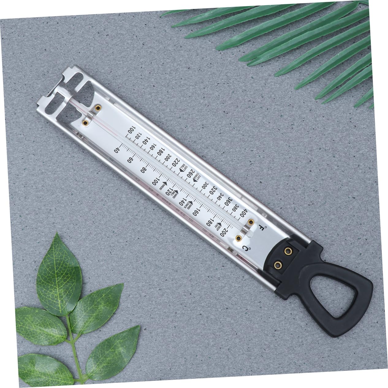 Cabilock 2 Stück Marmeladenthermometer mit Doppelskala PVC Hängeöffnung Lesbar aus Ferne für Zucker Sirup und Marmelade im Haushalt