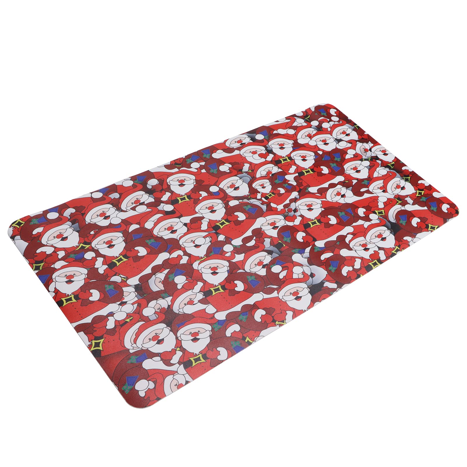 Big Mouse Pad, Practical Premium Clean Tidy PU Synthetic Leather Mouse Pad Large Santa Claus Pattern for Office for Home(350 * 700 * 2mm)