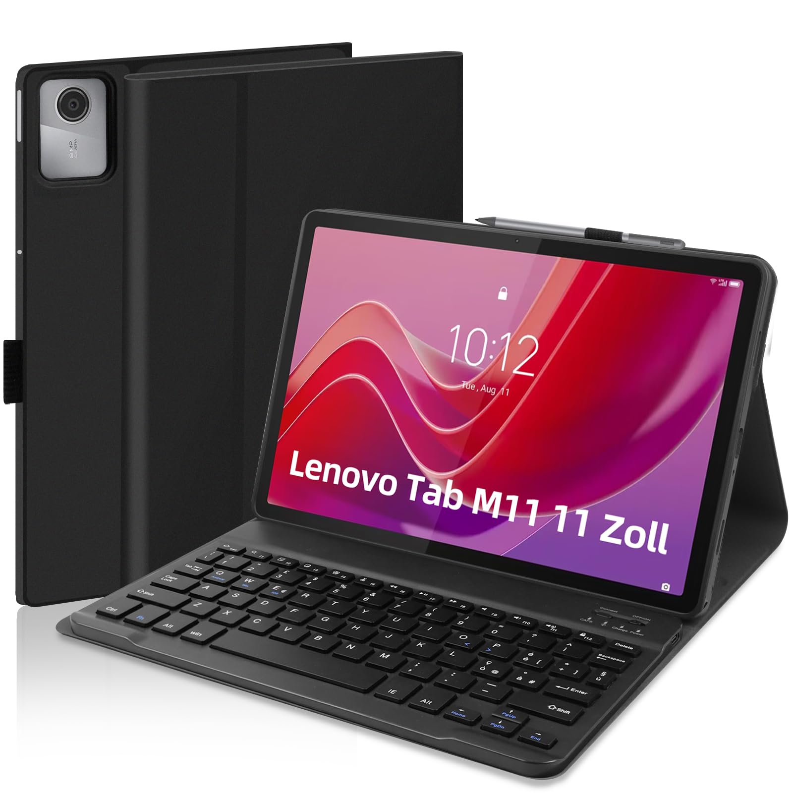 Custodia Con Tastiera Per Lenovo Tab M11 TB330 2024 - Tastiera Italiana, Pellicola Protettiva Inclusa - Foto 12