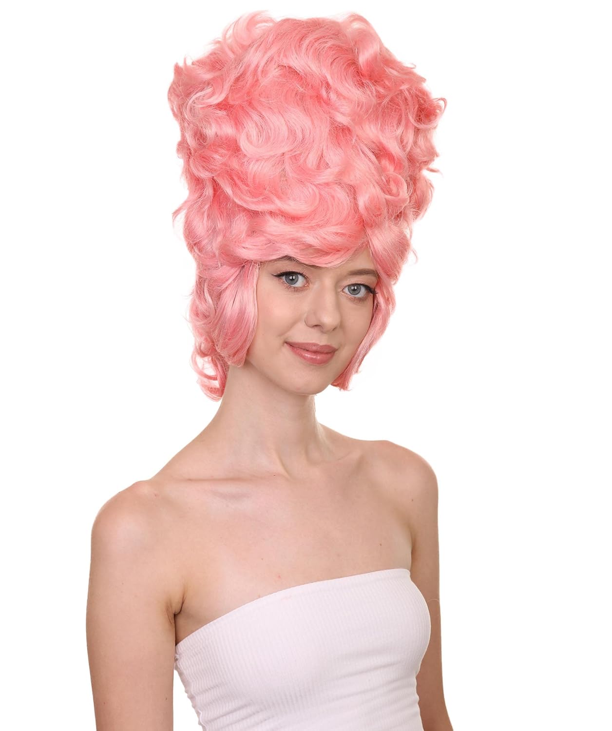 Halloween Party Online 18th Century Colonial Lady Wig | Pink Historical Wig HW-3520 (Adult)