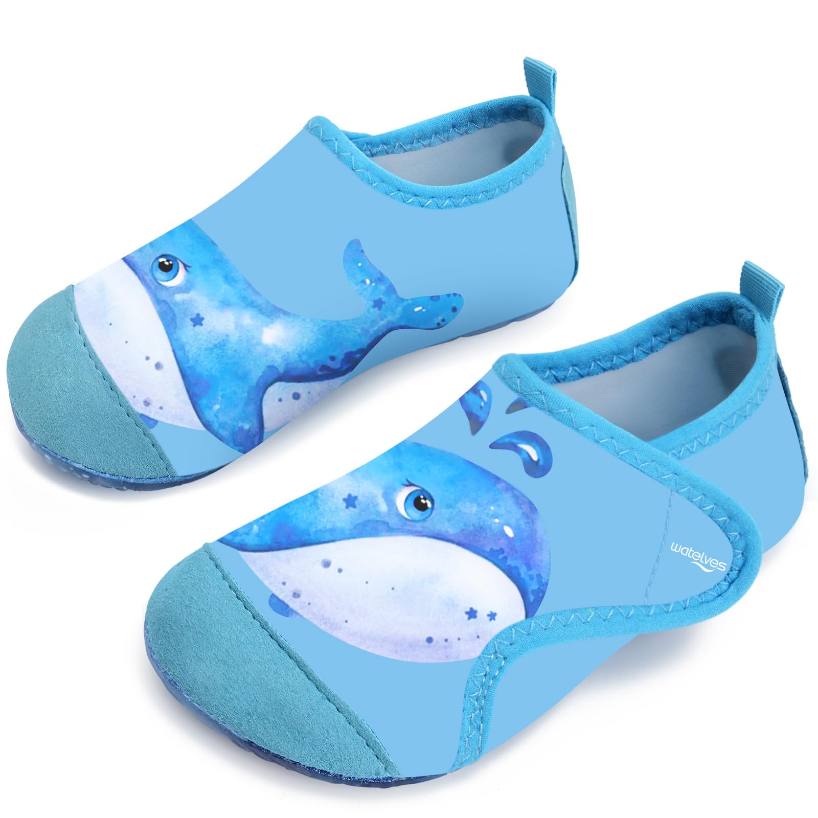 WateLves Badeschuhe Kinder Strandschuhe Schwimmschuhe Jungen Mädchen Baby Wasserschuhe Schnell Badesoken Aquaschuhe Trocknend Barfuss Schuhe