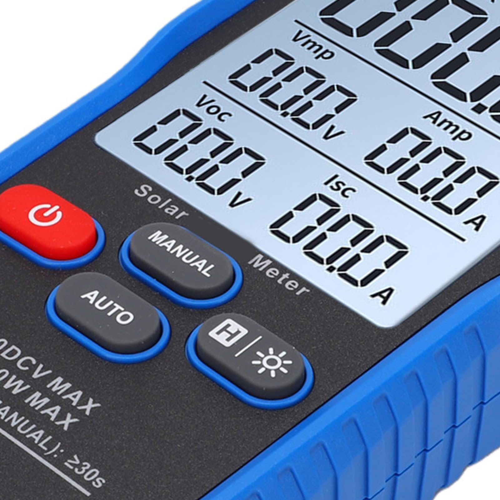 Eujgoov Tester per Pannelli Solari da 1000 W, Misuratore di Potenza Fotovoltaico Portatile con Display LCD MPPT da 3,2 Pollici per la Risoluzione dei Problemi dei Moduli Fotovoltaici