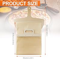 gxwcyi Csúsztatható Pizzalapát 30x39,8 cm - Tapadásmentes Felületű Pizza Slider, Mosogatógépben Mosható, Otthoni Pizzasütéshez 2