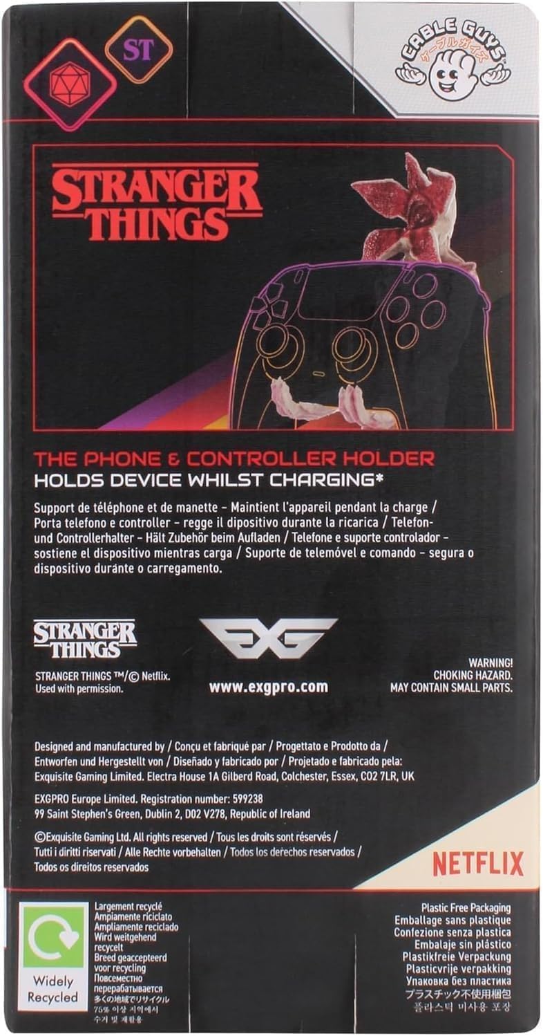 Cableguys Stranger Things Demogorgon Controller Stand & Phone Holder, 8.5 in Collectible Figure