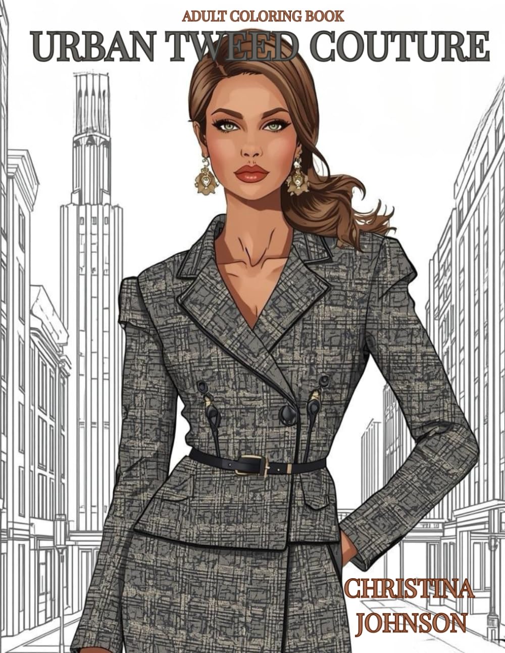 Urban Tweed Couture: Where Classic Texture Meets Modern Metropolitan Style: Indulge in the timeless elegance of tweed with a modern, high-fashion twist