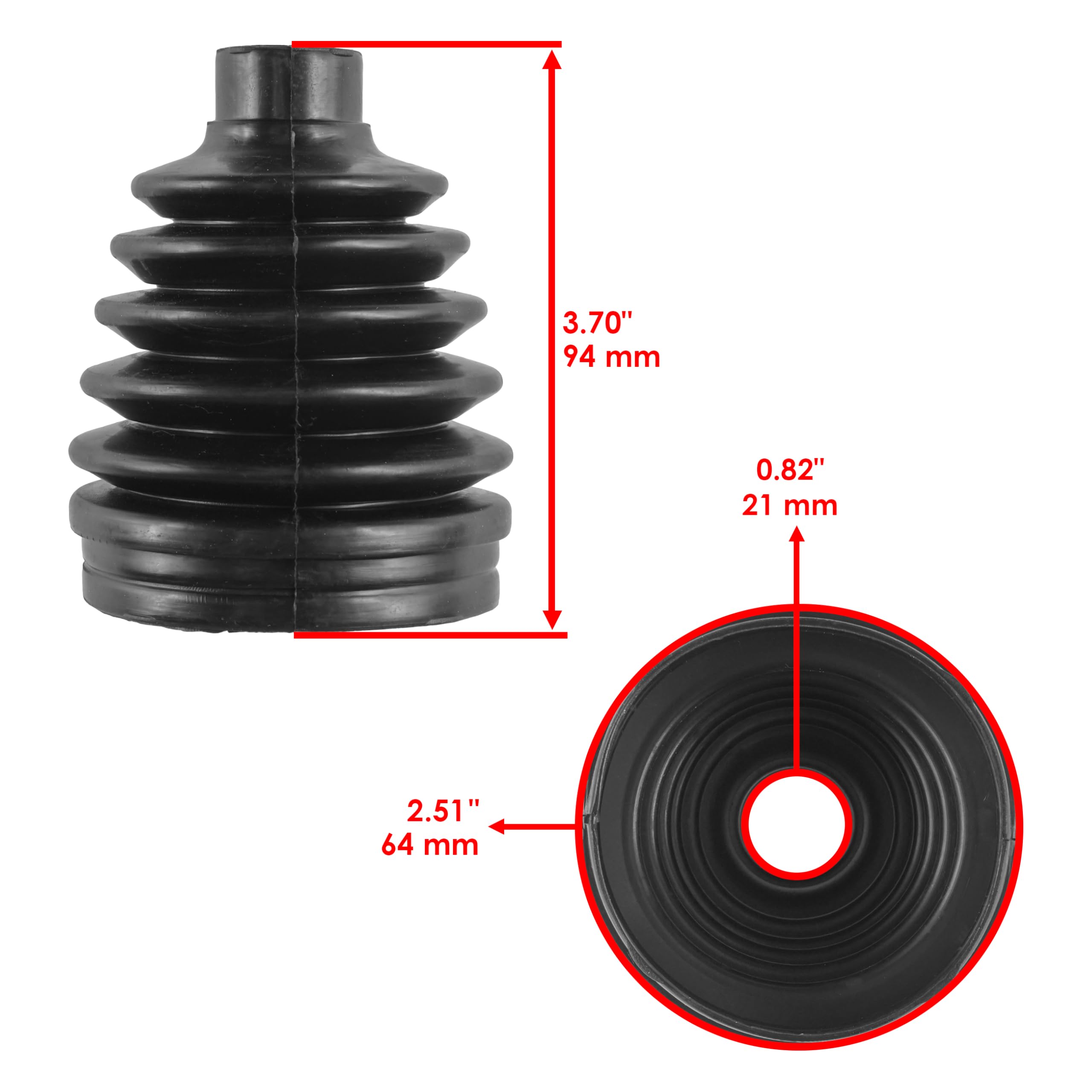 Amazon.com: Caltric Front Rear Axle Inner Cv Boot Kit