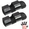 2PCS Trigger Finger Splint - Finger Splint with Aluminum Support Bars for Fingers Support, Immobilization & Straightening Fits Middle, Ring & Little Fingers