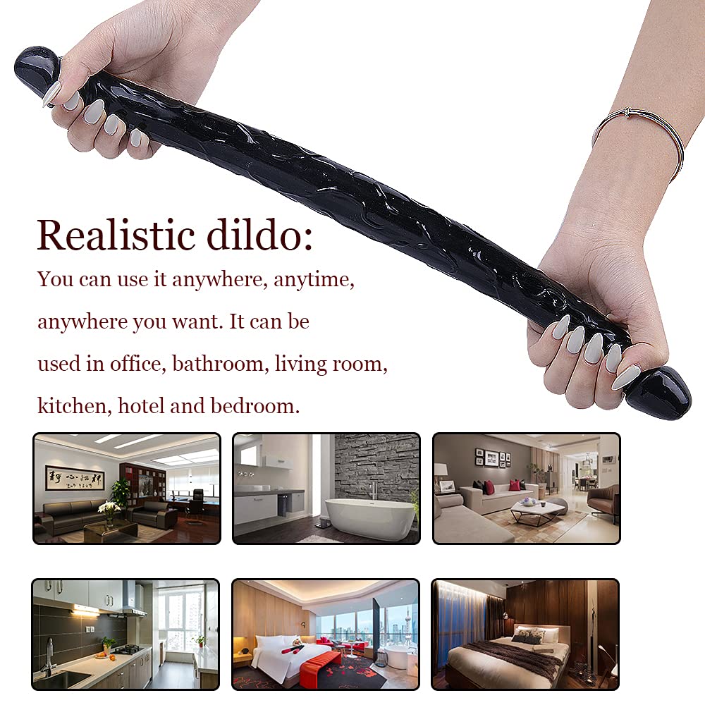 43CM D𝚒lḓ𝚘 a Doppia Testa D𝚒lḓ𝚘 per Donne e Uomini S𝚎x-Tóys Massaggàtóre Giócattóli anali