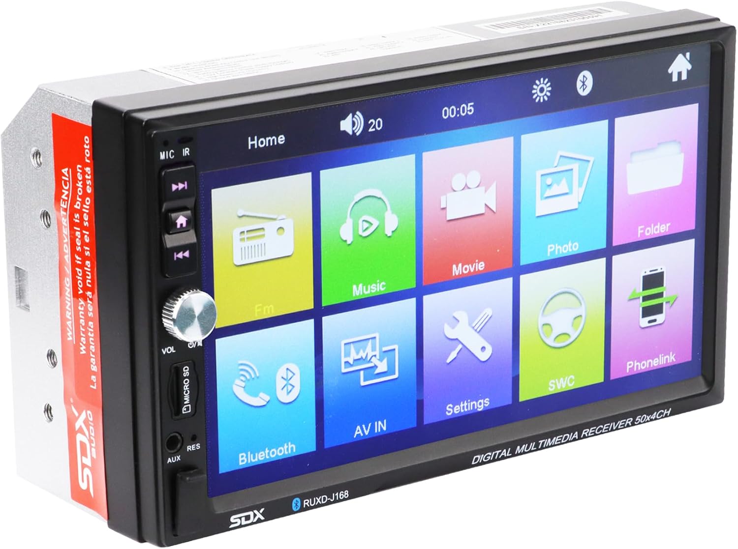 Sondpex RUXD-168: 7" Radio Receiver & Multimedia Player