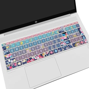 غطاء لوحة مفاتيح 15.6 بوصة HP ProBook 450/455/650 G8 / G9 / 10 ، جلد لوحة مفاتيح لطيف ، زهور حمراء