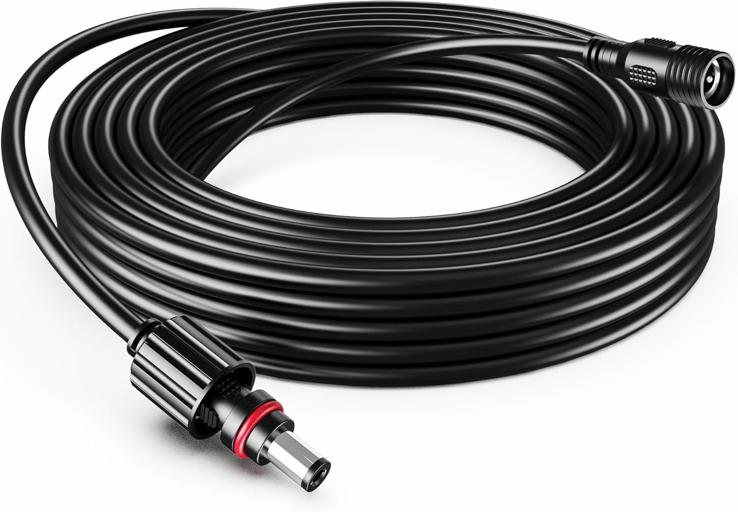 10FT DC Power Extension Cable 20AWG Compatible with Govee Permanent 2/Elite/Pro, FloodLight & Smart String Lights 2, Help to Connect with Power Adapter & Control Box, IP65 Waterproof, Black